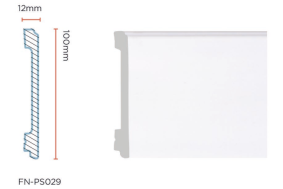 PS Skirting Board for Flooring 100*12mm FN-PS0029