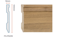 PS Skirting Board for Flooring 100*15mm FN-PS035