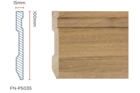 PS Skirting Board for Flooring 100*15mm FN-PS035
