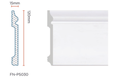 PS Skirting Board for Flooring 120*15mm FN-PS030