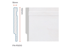 PS Skirting Board for Flooring 132*16mm  FN-PS010