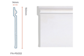 PS Skirting Board for Flooring 150*14mm FN-PS032