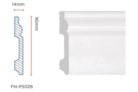 PS Skirting Board for Flooring 90*14mm FN-PS028