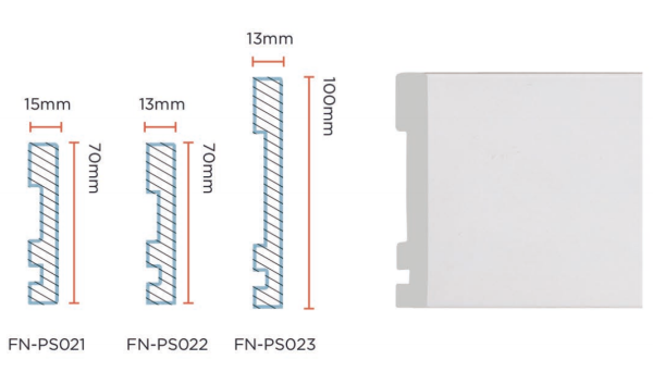 PS Skirting Board for Flooring FN-PS021,022,023 PS Skirting Board for Flooring FN-PS021,022,023