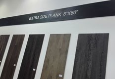 Photos of Luxury Vinyl Floor Products in Exhibition